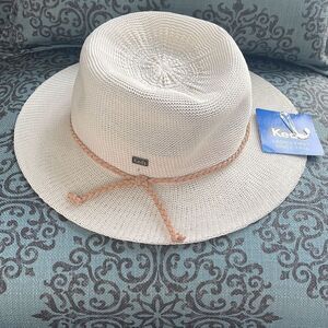 Keds Summer Polyester Woven Country Sun Hat in Whispering Pink NWT